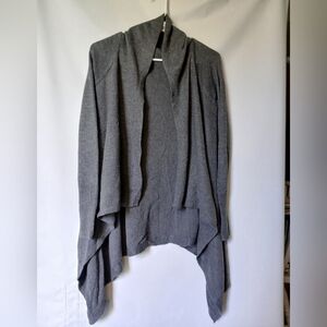 H&M Long Sleeve Waterfall Cardigan Size XS Gray